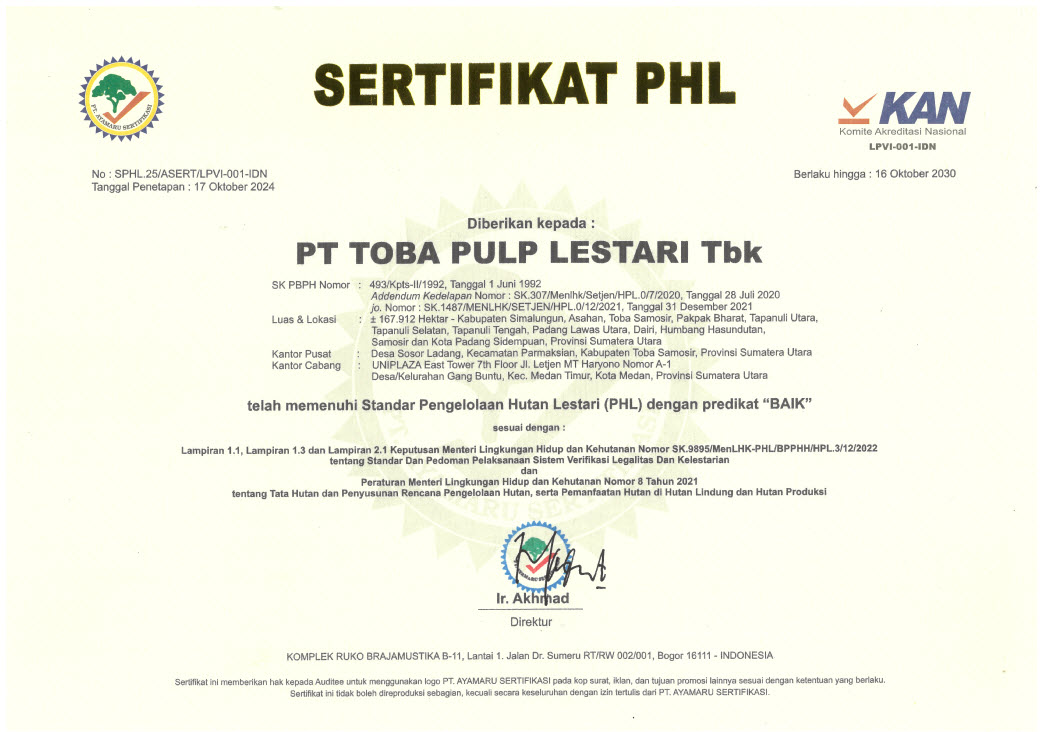 PHL Certificate